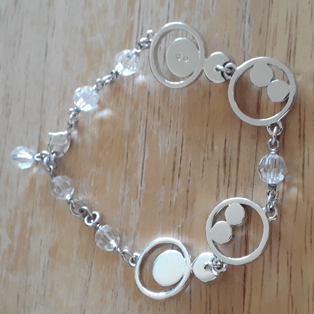 Authentic Swarovski Crystal Swan Stamped Bracelet MM103 - Picture 7 of 16